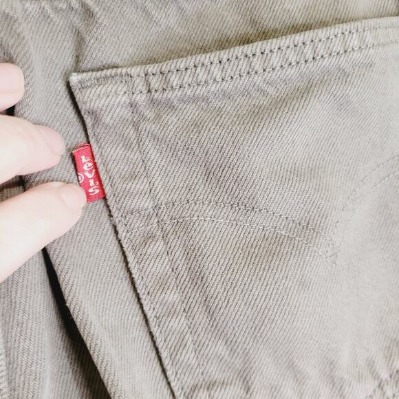 Vintage Levi's 501 button fly grey straight leg jeans size 30/32 90s Classic - Picture 9 of 12